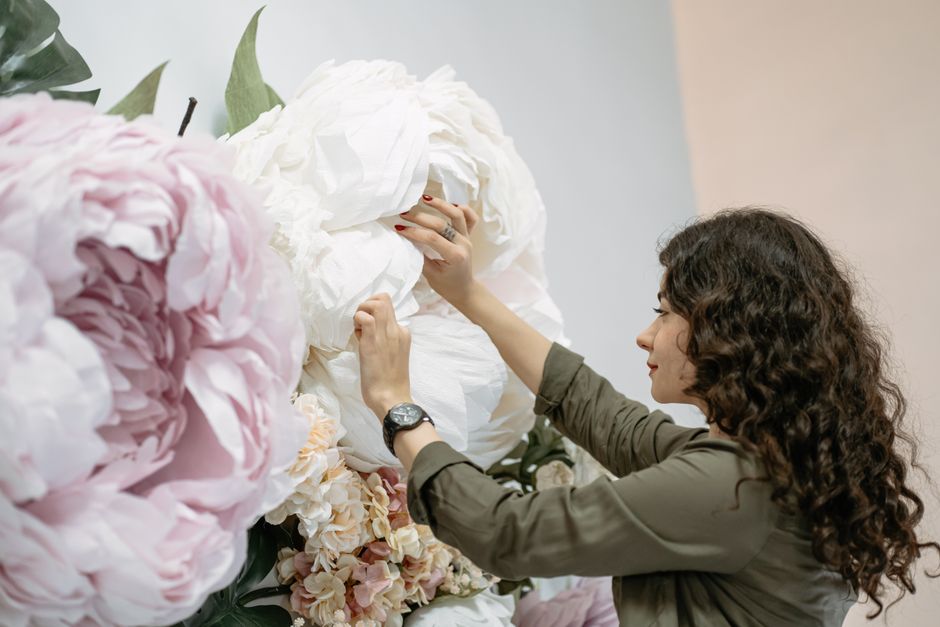 Professional staging techniques for large floral installations