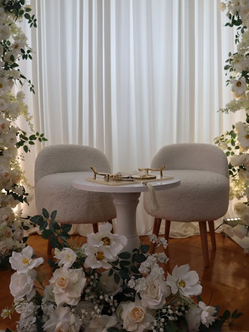 Step-by-step planning for intimate civil ceremony florals